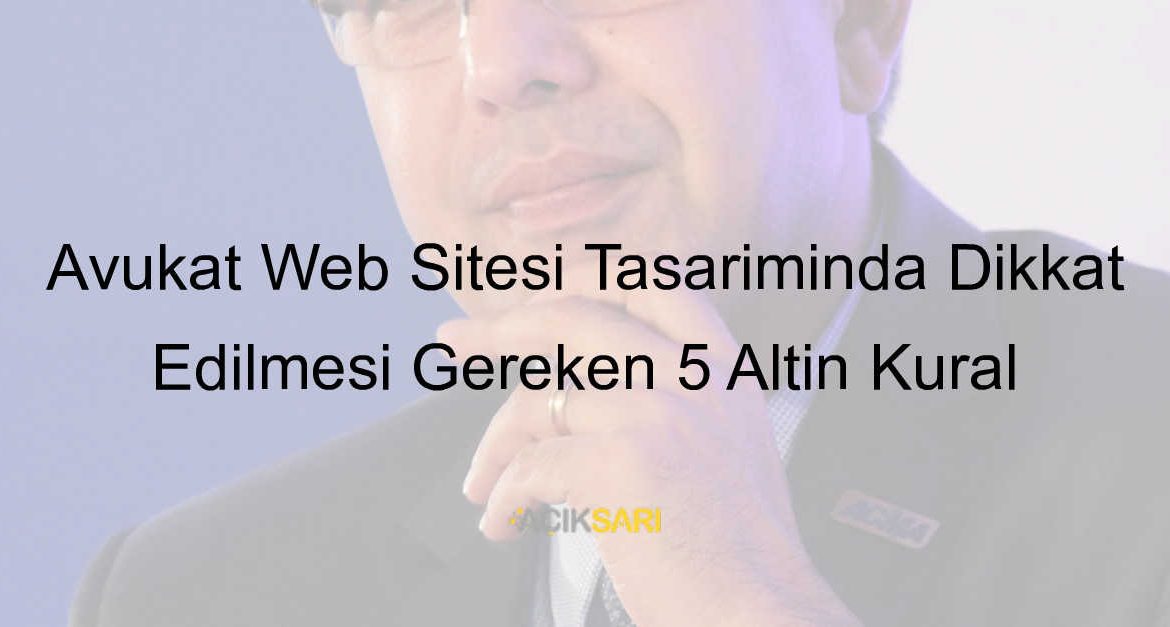 avukat web sitesi tasarımı