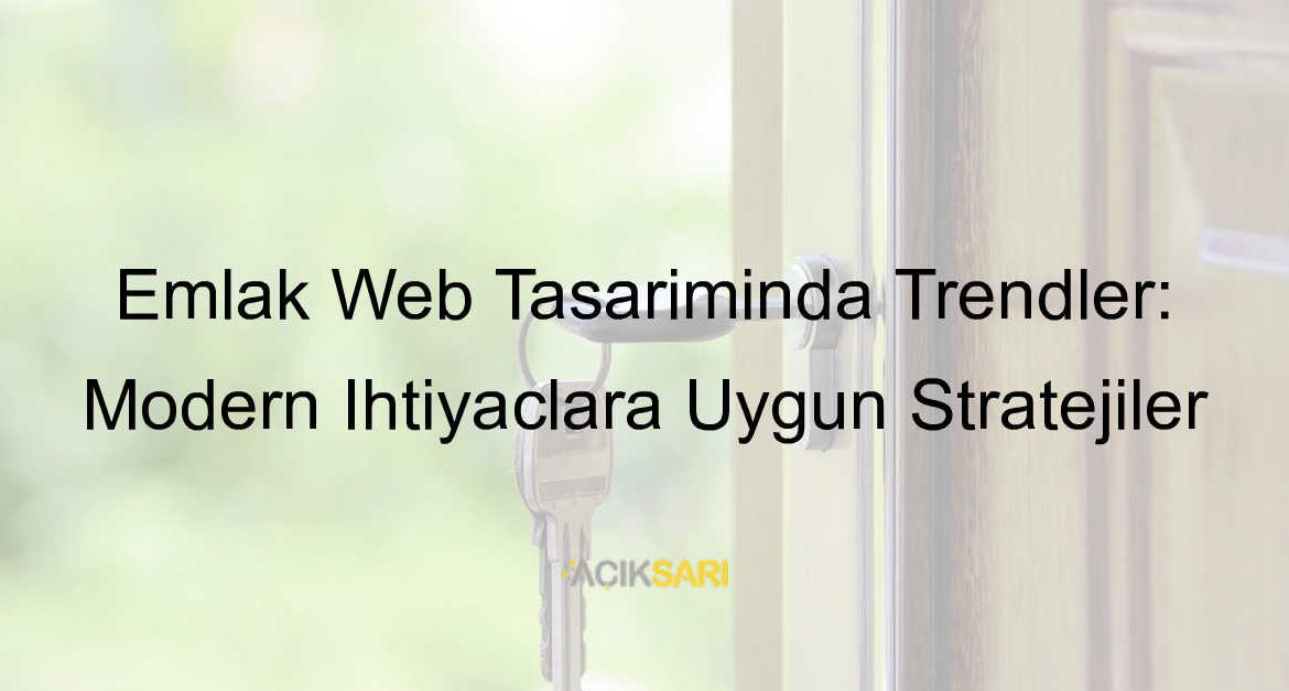 emlak web tasarımı