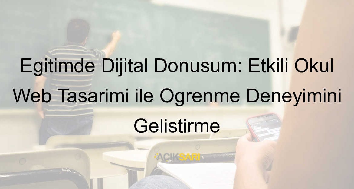 okul web tasarımı