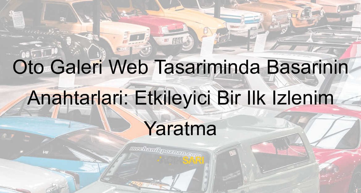 oto galeri web tasarımı