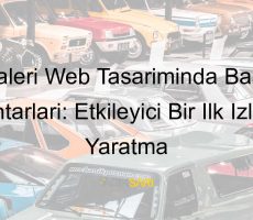 oto galeri web tasarımı