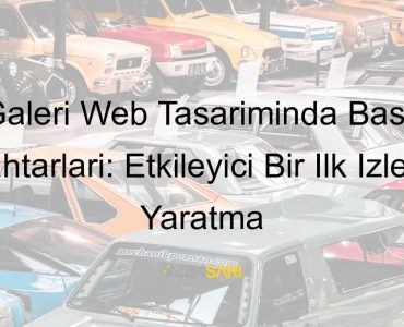 oto galeri web tasarımı