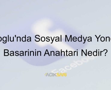 Türkoğlu Sosyal Medya Yönetimi